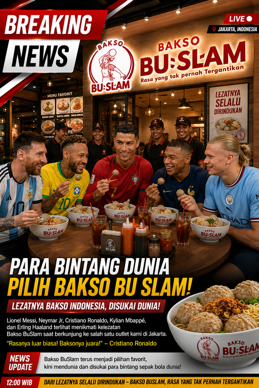 BREAKING NEWS: Para Bintang Sepak Bola Dunia Cicipi Bakso BuSlam